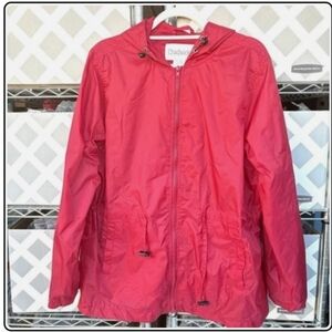 Chadwicks of Boston~Vintage Hooded Windbreaker Rain Jacket ~ Women's Size Large
